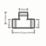 Flomasta  Copper Solder Ring Equal Tee 10mm