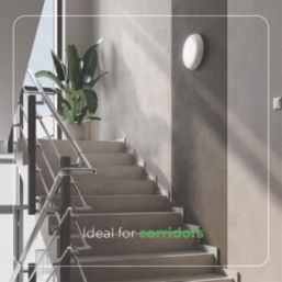 4lite KUDO LED Wall/Ceiling Light Bulkhead  White 18W 1700lm