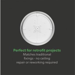 4lite KUDO LED Wall/Ceiling Light Bulkhead  White 18W 1700lm