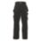 Scruffs Pro Flex Plus Holster Work Trousers Black 40" W 32" L