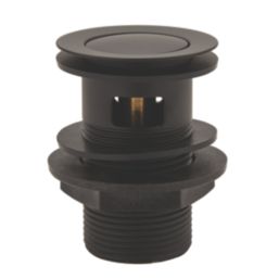 Highlife Bathrooms Slotted Pop Up Mini Basin Waste Matt Black 60mm