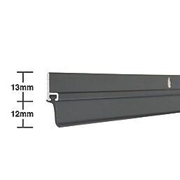 Stormguard Heavy Duty Door Strips Black 1.025m 5 Pack