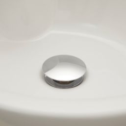Highlife Bathrooms Unslotted Pop Up Domed Basin Waste Chrome 60mm