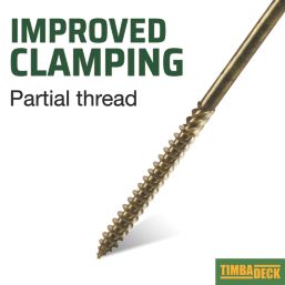 TimbaScrew  Hex Flange Thread Cutting Timber Screws 6.7mm x 200mm 50 Pack