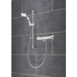 Mira Apt Rear-Fed Exposed Chrome Thermostatic Shower