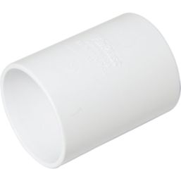 FloPlast  Straight Couplers 40mm x 40mm White 5 Pack