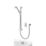 Aqualisa Visage Q Gravity-Pumped Rear-Fed Chrome Thermostatic Dual Outlet Concealed Smart Shower with Adjustable Head & Bath Filler