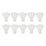 LAP Narrow Beam Angle  GU10 LED Light Bulb 345lm 2.5W 10 Pack