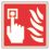 Essentials  Non Photoluminescent "Fire Alarm Call Point" Sign 150mm x 150mm