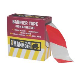 Everbuild Barrier Tape Red/White 500m x 72mm
