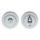 Carlisle Brass  Standard WC Thumbturn Set Polished Chrome 50mm