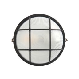 LAP Napoli Outdoor Round Caged Bulkhead Black