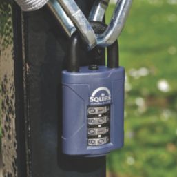 Squire  Water-Resistant  Combination  Padlock Blue 40mm