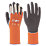 Towa ActivGrip XA-325 Latex-Coated Finger Gloves Grey / Orange X Large