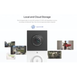 TP-Link Tapo D210 Wireless Smart Video Doorbell
 Black and White