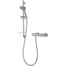 Aqualisa Sierra Safe Touch Rear-Fed Exposed Chrome Thermostatic Bar Mixer Shower