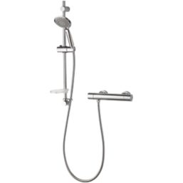 Aqualisa Sierra Safe Touch Rear-Fed Exposed Chrome Thermostatic Bar Mixer Shower