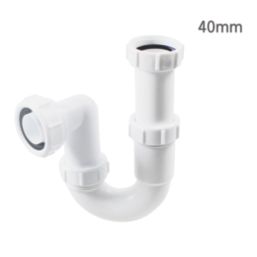 Flomasta Round P Trap White 40mm