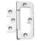 Polished Chrome Flush Hinges 76mm x 33mm 2 Pack