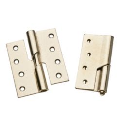 Smith & Locke Satin Nickel  Rising Butt Hinges 100mm x 103mm 2 Pack