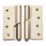 Smith & Locke Satin Nickel  Rising Butt Hinges 100mm x 103mm 2 Pack