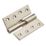 Smith & Locke Satin Nickel  Rising Butt Hinges 100mm x 103mm 2 Pack
