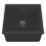 Carysil EN400-BK 1 Bowl Granite Composite Kitchen Sink Black 430mm x 460mm