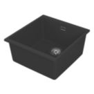 Carysil EN400-BK 1 Bowl Granite Composite Kitchen Sink Black 430mm x 460mm