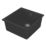 Carysil EN400-BK 1 Bowl Granite Composite Kitchen Sink Black 430mm x 460mm