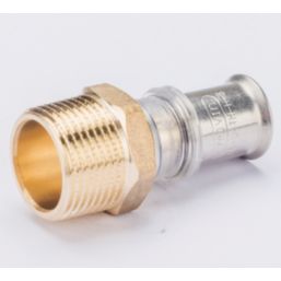 Wavin Tigris  Multi-Layer Composite Press-Fit Adapting Male Couplers 0.75" x 16mm 10 Pack