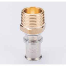 Wavin Tigris  Multi-Layer Composite Press-Fit Adapting Male Couplers 0.75" x 16mm 10 Pack