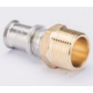 Wavin Tigris  Multi-Layer Composite Press-Fit Adapting Male Couplers 0.75" x 16mm 10 Pack