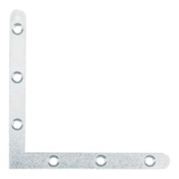 Essentials Angle Plates Silver 100mm x 100mm x 22mm 10 Pack