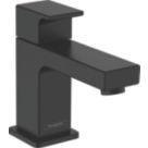 Hansgrohe Vernis Shape Matt Black 112mm Cloakroom Lever Mono Basin Mixer Tap