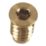 Smith & Locke  39mm Sash Stops Polished Brass 10 Pack