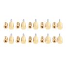 Smith & Locke  39mm Sash Stops Polished Brass 10 Pack