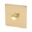 Varilight V-Dim 1-Gang 2-Way  Dimmer Switch  Brushed Brass