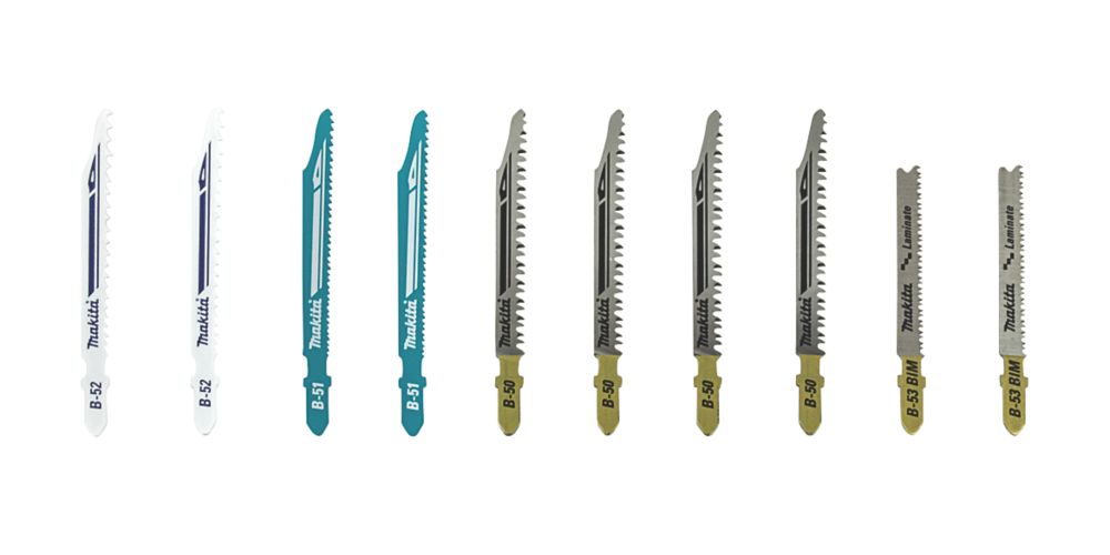 Makita B44426 MultiMaterial Jigsaw Blade Set 10 Pieces Screwfix