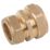 Midbrass  Brass Compression Reducing Coupler 3/4" x 1/2"