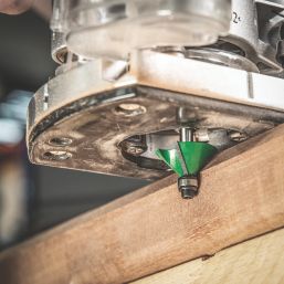 Trend C049X1/4TC 1/4" 45° Chamfer Bearing-Guided Router Cutter 32mm x 12.7mm