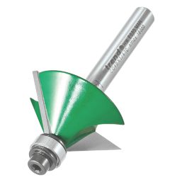 Trend C049X1/4TC 1/4" 45° Chamfer Bearing-Guided Router Cutter 32mm x 12.7mm