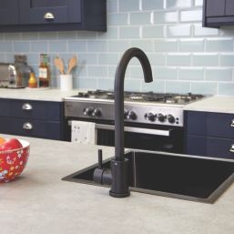 ETAL Tivoli Single Lever Kitchen Mixer Tap Matt Black Finish