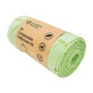 L-PRO Love The Earth Light Green Compostable Caddy Liners 10Ltr 60 Pack
