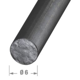 Essentials Black Bar 1m x 6mm