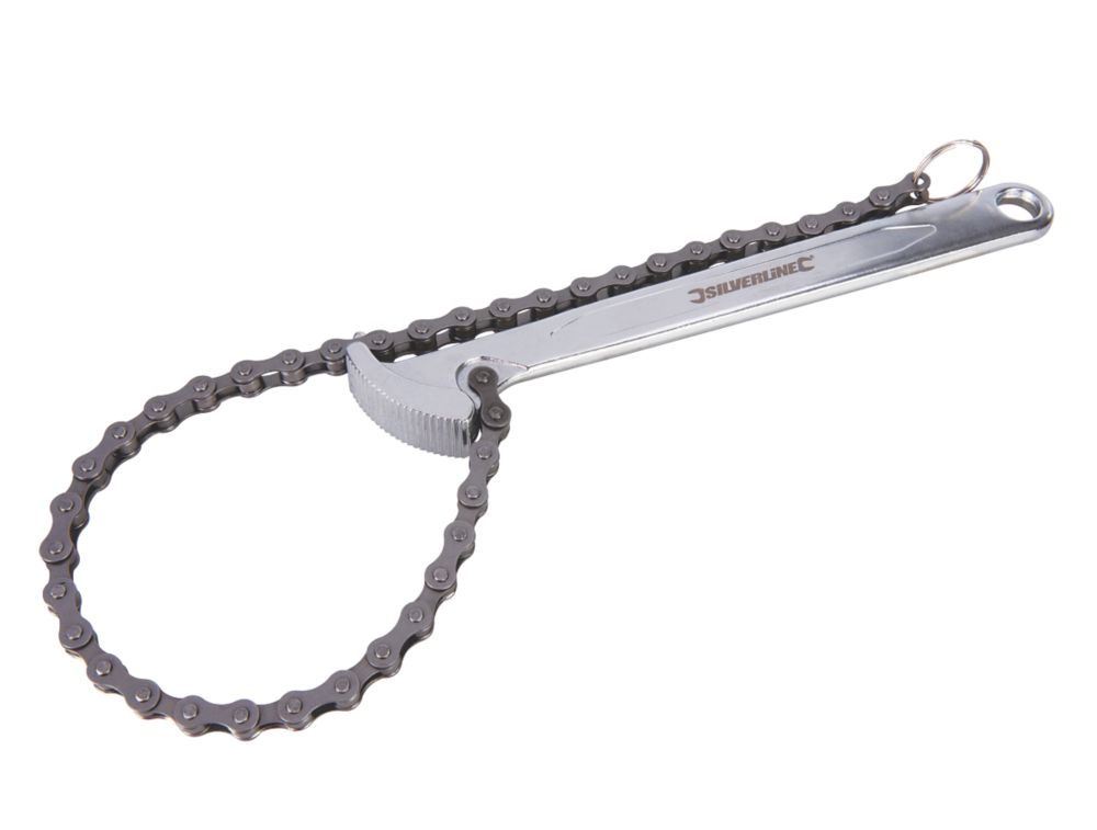 Silverline Oil Filter Chain Wrench 5" (125mm) Screwfix