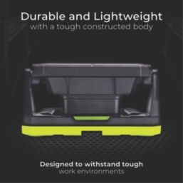 Luceco  Rechargeable LED Folding Magnetic Work Light and Hook with Power Bank 1300lm