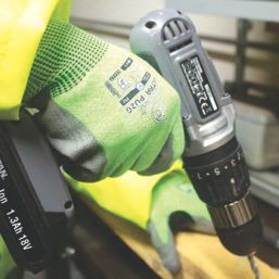 UCI Kutlass Ultra-PU2G Colour-Coded Cut Resistant Gloves Green/Grey Large