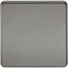 Knightsbridge  1-Gang Blanking Plate Black Nickel