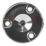 Essentials Rail Centre Bracket Polished Chrome 19mm