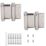 Eclipse Satin Stainless Steel  Spring Hinges 78mm x 130mm 2 Pack
